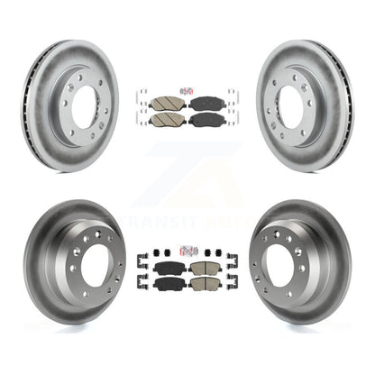Kit de plaquettes en céramique avant et arrière et Rotor de frein revêtu, pour Kia Sedona Hyundai Entourag