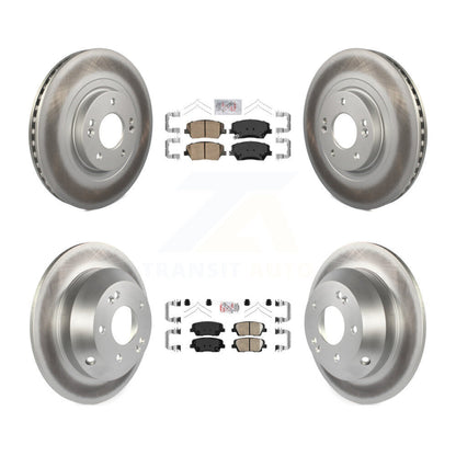 Kit de plaquettes en céramique avant et arrière et Rotor de frein revêtu, pour Kia Sorento Hyundai Santa F