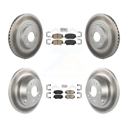Kit de plaquettes en céramique avant et arrière et Rotor de frein revêtu, pour Kia Sorento Hyundai Santa F