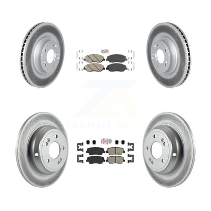 Kit de plaquettes en céramique avant et arrière et disques de frein enduits, pour Hyundai Genesis 3.8