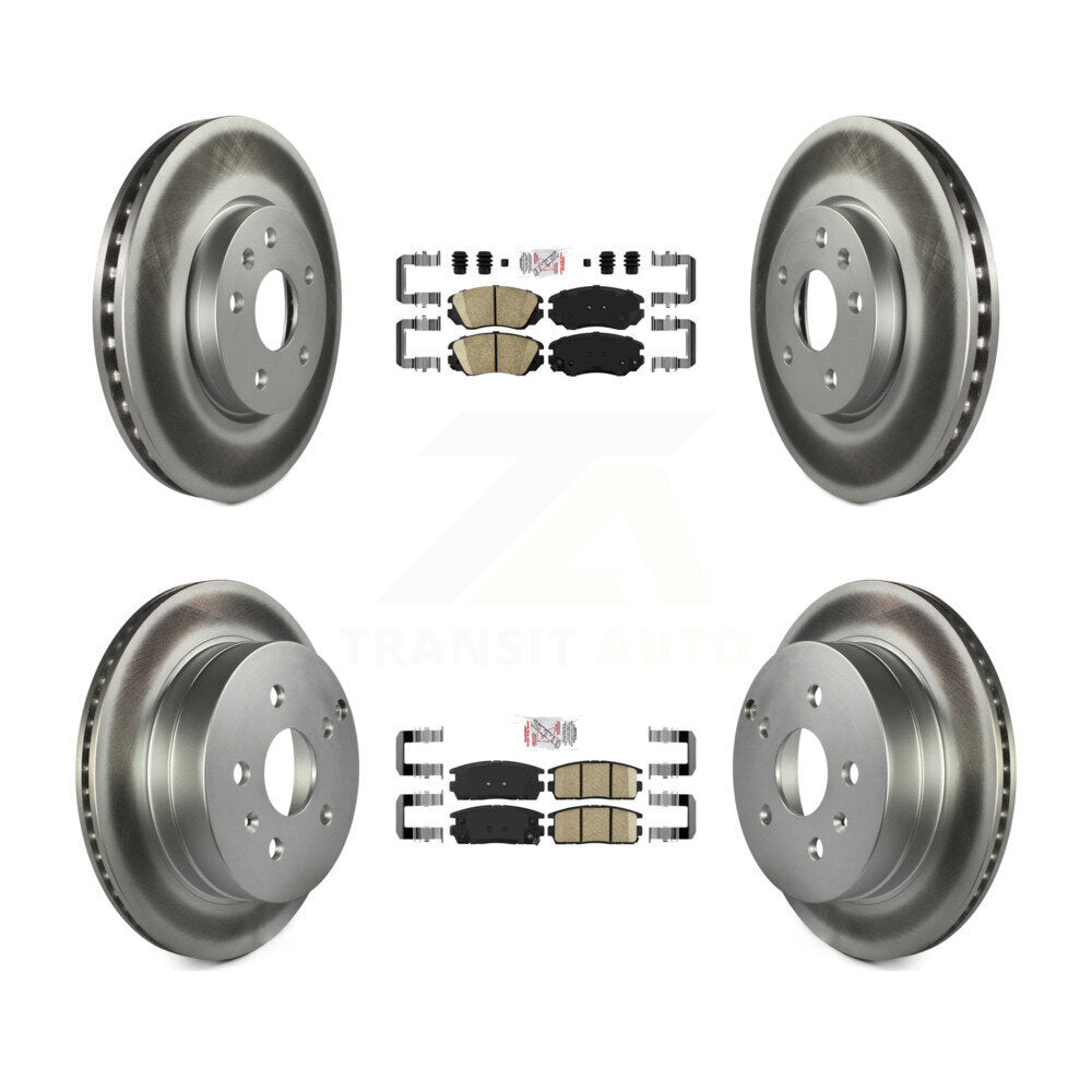 Kit de rotors de frein enduits de plaquettes en céramique avant et arrière, pour Chevrolet Equinox GMC Terrai