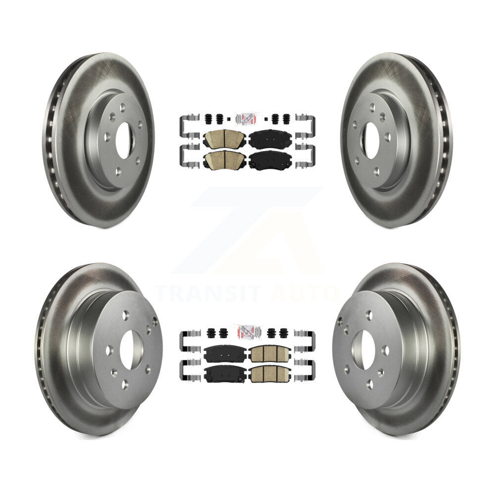 Kit de rotors de frein enduits de plaquettes en céramique avant et arrière, pour Chevrolet Equinox GMC Terrai