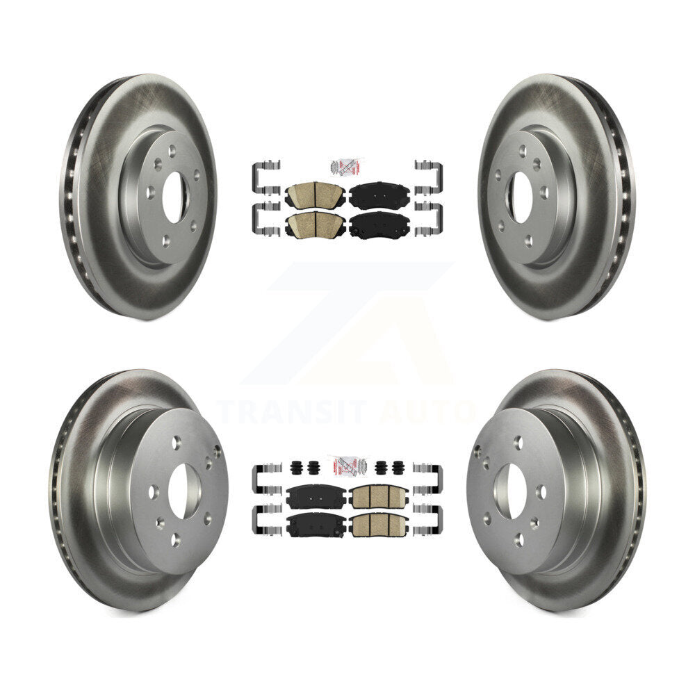 Kit de rotors de frein enduits de plaquettes en céramique avant et arrière, pour Chevrolet Equinox GMC Terrai