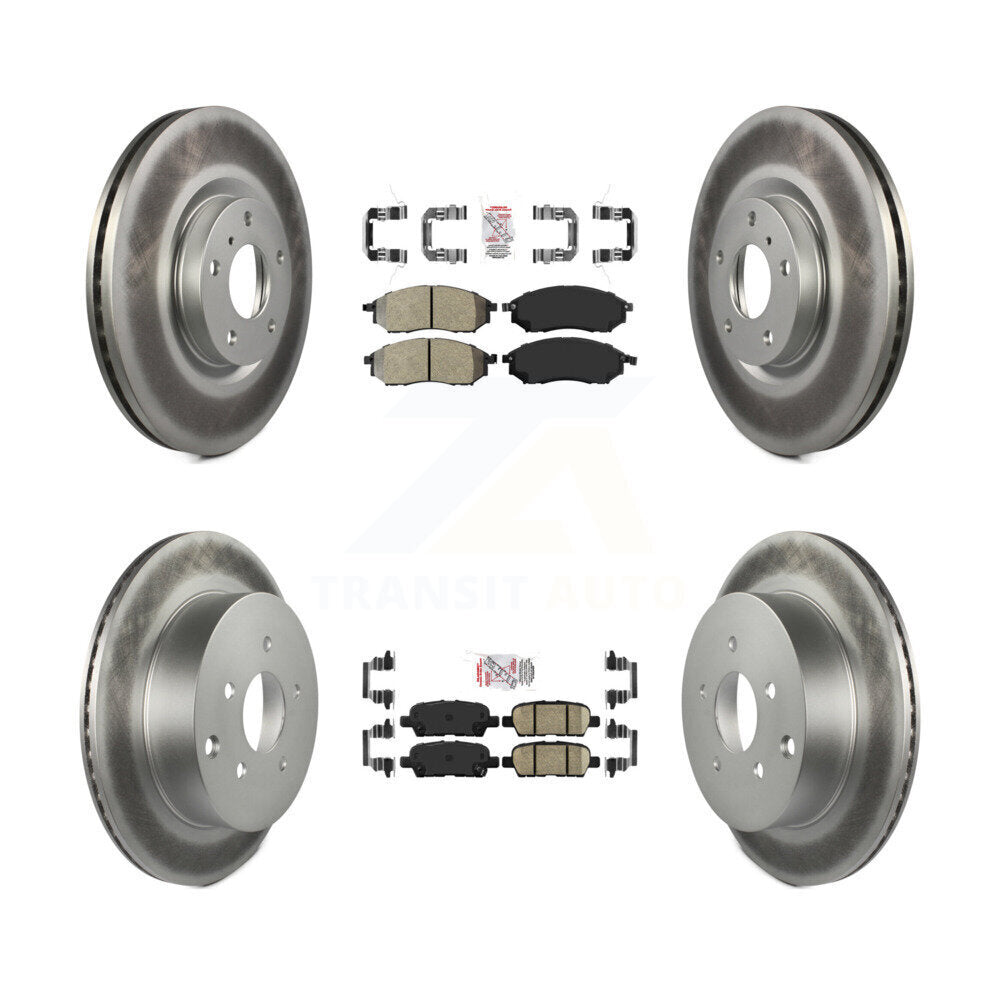 Kit de Rotor de frein à disque, revêtement de protection en céramique semi-métallique avant et arrière pour Nissan Muran