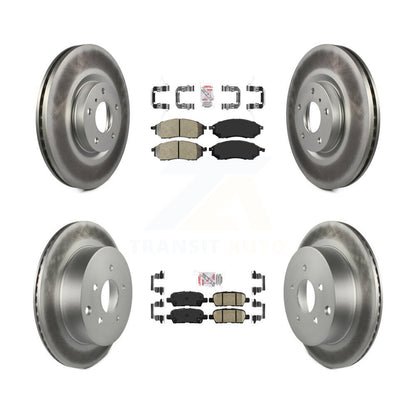 Kit de Rotor de frein à disque, revêtement de protection en céramique semi-métallique avant et arrière pour Nissan Muran