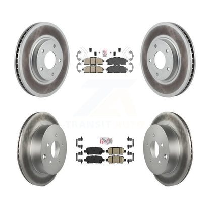 Kit de plaquettes de frein en céramique et disques de frein avant et arrière, pour Nissan Ques 2011 – 2017