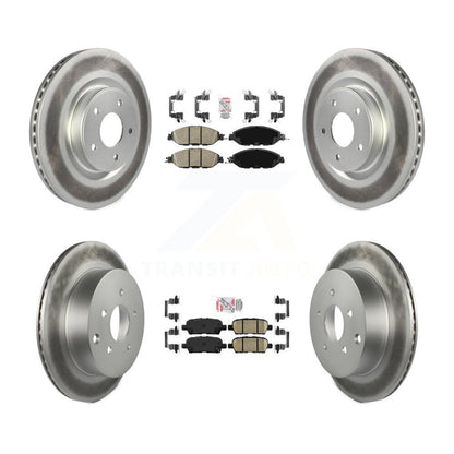 Kit de rotors de frein enduits de plaquettes en céramique avant et arrière, pour Nissan Murano Pathfinder JX3