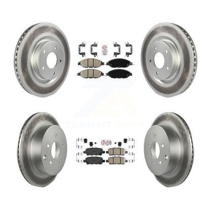 Kit de rotors de frein enduits de plaquettes en céramique avant et arrière, pour Nissan Murano Pathfinder JX3