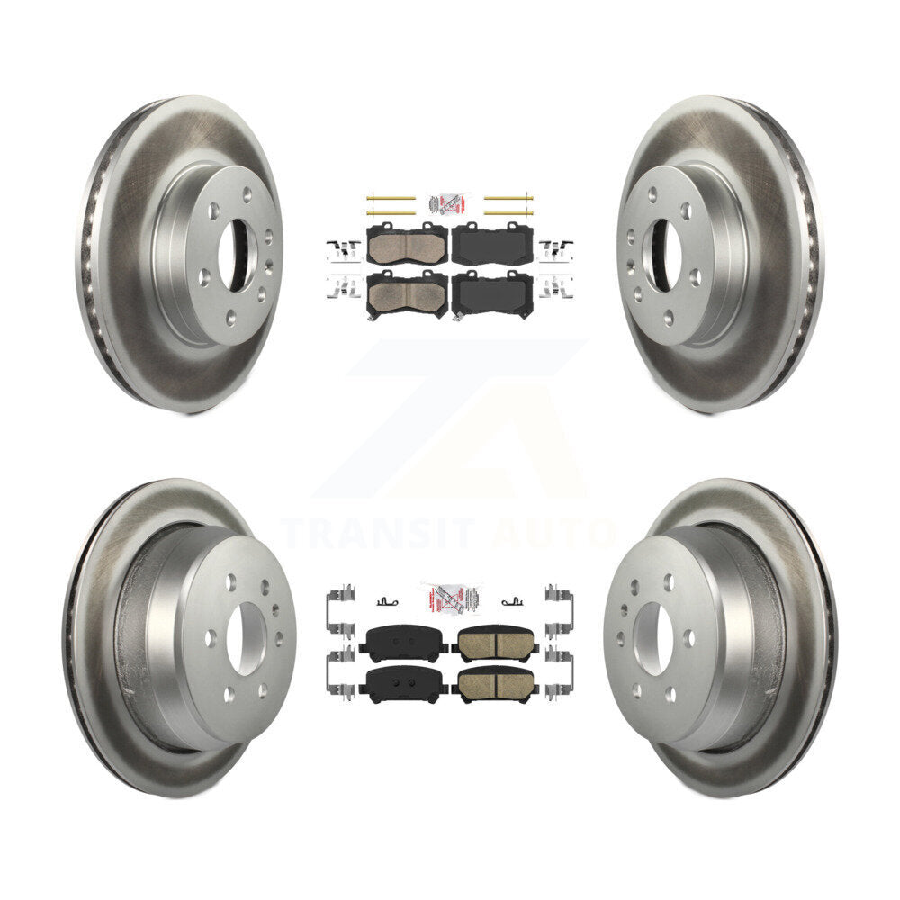 Kit de rotors de frein enduits de plaquettes en céramique avant et arrière, pour Chevrolet Colorado GMC Canyo