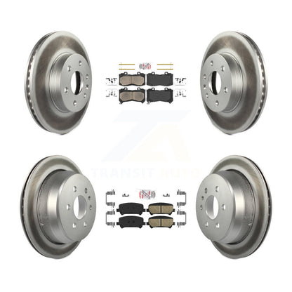 Kit de rotors de frein enduits de plaquettes en céramique avant et arrière, pour Chevrolet Colorado GMC Canyo