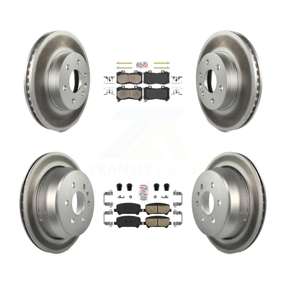 Kit de rotors de frein enduits de plaquettes en céramique avant et arrière, pour Chevrolet Colorado GMC Canyo