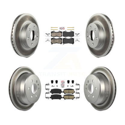 Kit de rotors de frein enduits de plaquettes en céramique avant et arrière, pour Chevrolet Colorado GMC Canyo