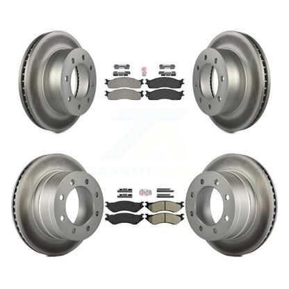 Kit de Rotor de frein avec revêtement de plaquettes semi-métalliques avant et arrière, pour Dodge Ram 1500 3500 250