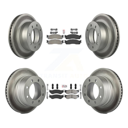 Kit de Rotor de frein avec revêtement de plaquettes semi-métalliques avant et arrière, pour Dodge Ram 1500 3500 250