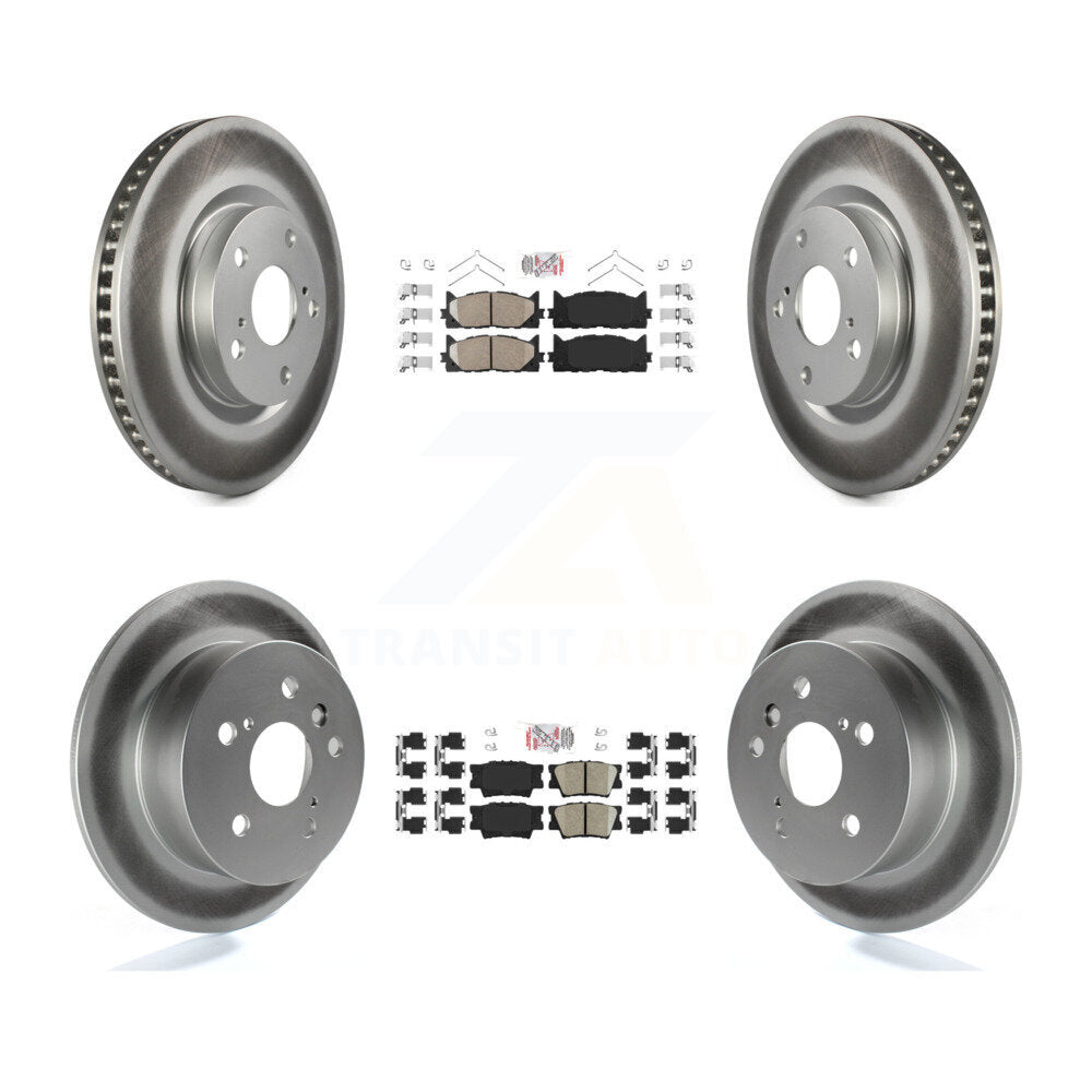 Kit de rotors de frein à revêtement en céramique avant et arrière, pour Toyota Camry Lexus ES350 Avalo