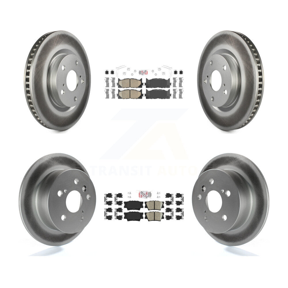 Kit de rotors de frein à revêtement en céramique avant et arrière, pour Toyota Camry Lexus ES350 Avalo