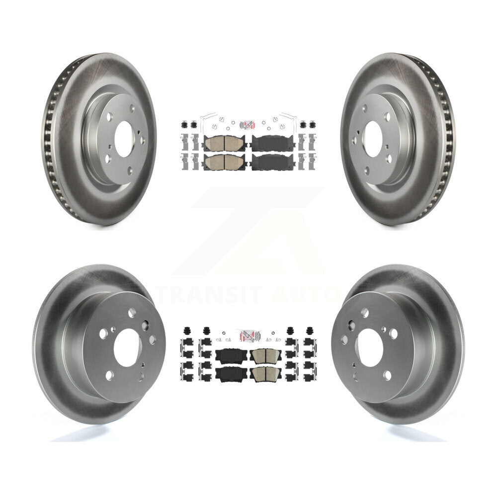 Kit de rotors de frein à revêtement en céramique avant et arrière, pour Toyota Camry Lexus ES350 Avalo