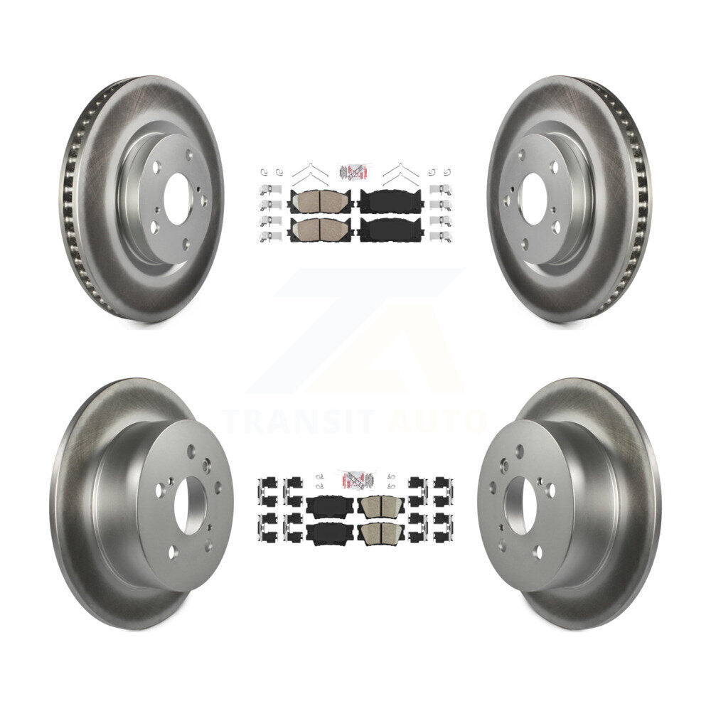 Kit de rotors de frein à revêtement en céramique avant et arrière, pour Toyota Camry Lexus ES350 Avalo