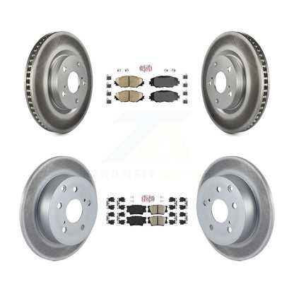 Kit de Rotors de frein à disque, revêtement de coussinets en céramique avant et arrière, pour Toyota Matrix Pontiac Vib