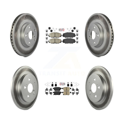 Kit de rotors de frein enduits de plaquettes en céramique avant et arrière, pour Toyota Corolla Matrix Pontia