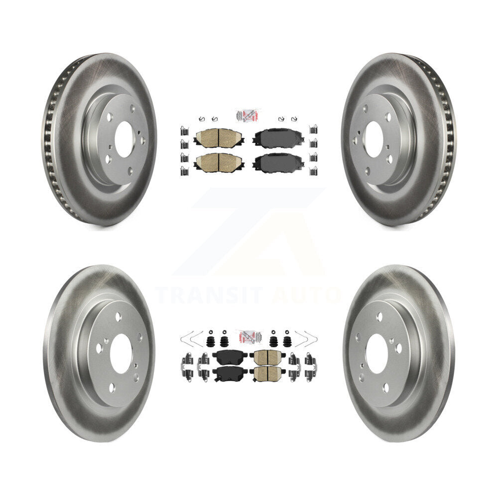 Kit de rotors de frein enduits de plaquettes en céramique avant et arrière, pour Toyota Matrix Pontiac Vibe i