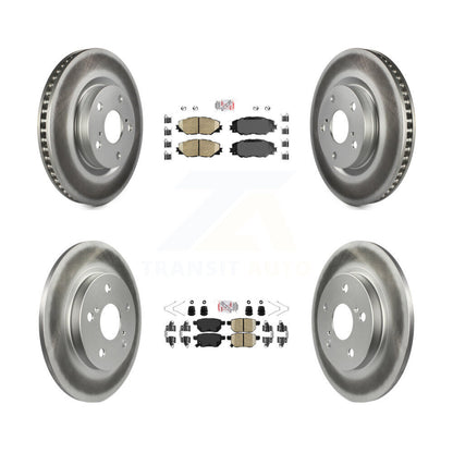 Kit de rotors de frein enduits de plaquettes en céramique avant et arrière, pour Toyota Matrix Pontiac Vibe i