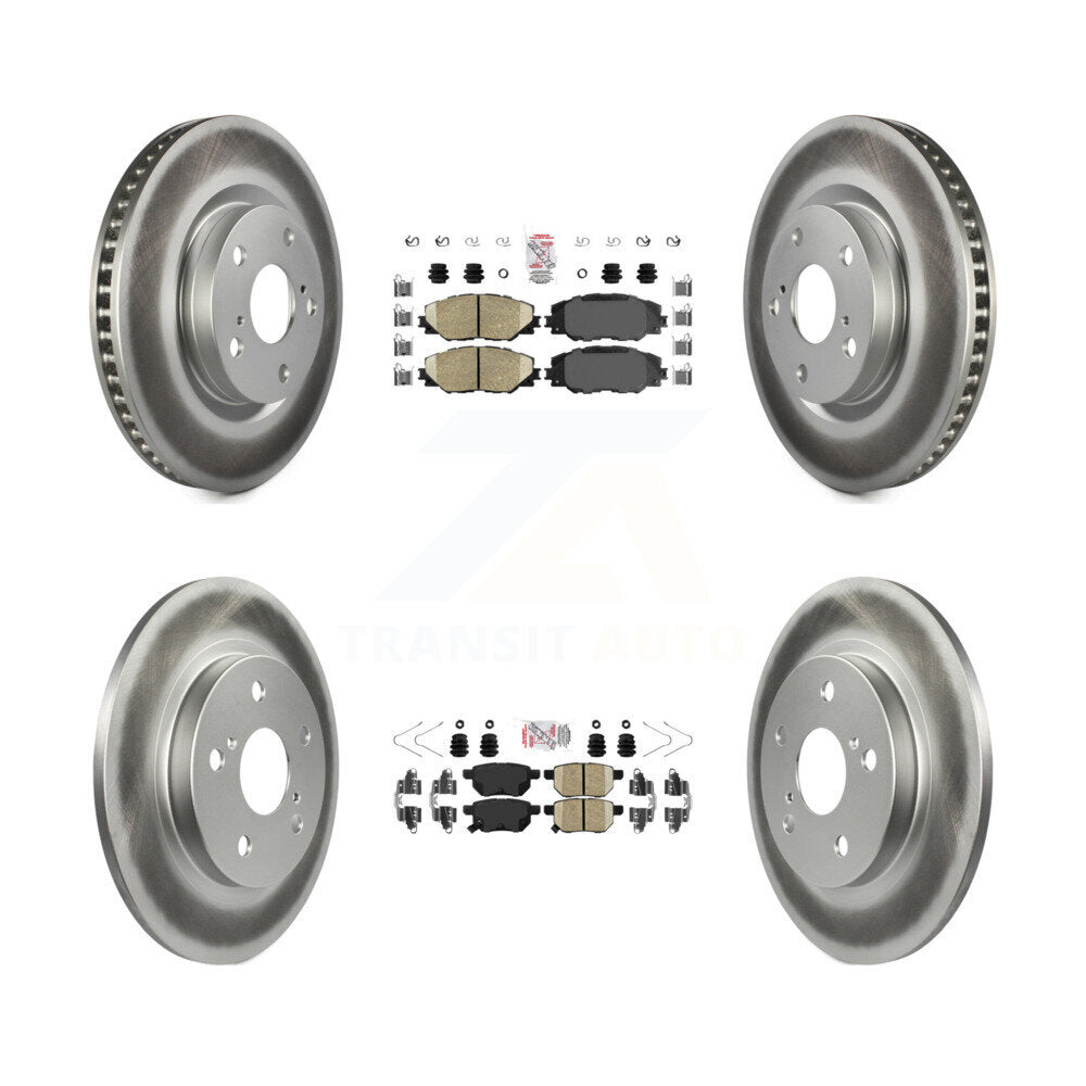 Kit de rotors de frein enduits de plaquettes en céramique avant et arrière, pour Toyota Matrix Pontiac Vibe i