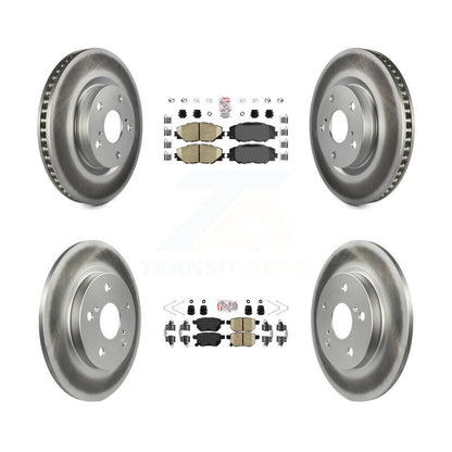 Kit de rotors de frein enduits de plaquettes en céramique avant et arrière, pour Toyota Matrix Pontiac Vibe i