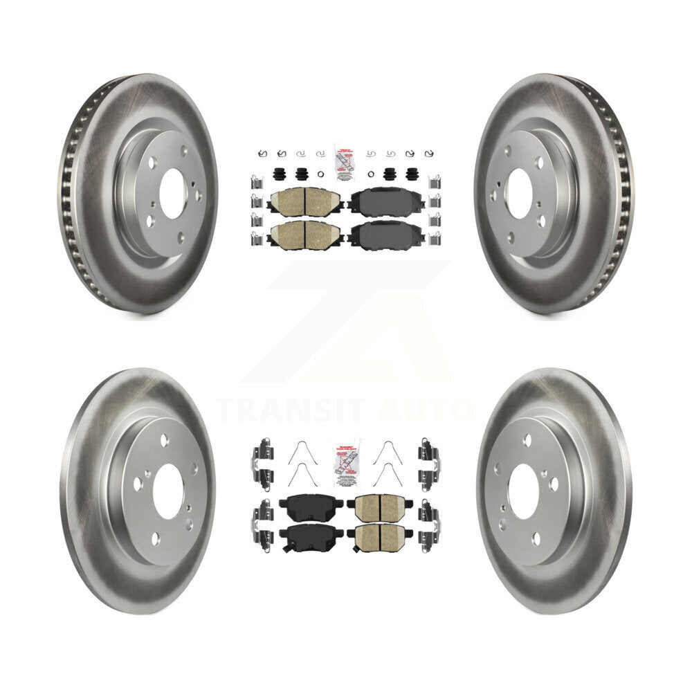 Kit de rotors de frein enduits de plaquettes en céramique avant et arrière, pour Toyota Matrix Pontiac Vibe i