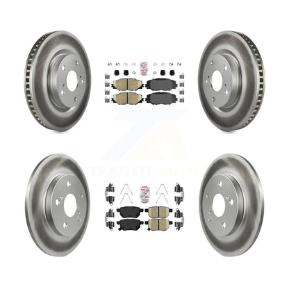 Kit de rotors de frein enduits de plaquettes en céramique avant et arrière, pour Toyota Matrix Pontiac Vibe i