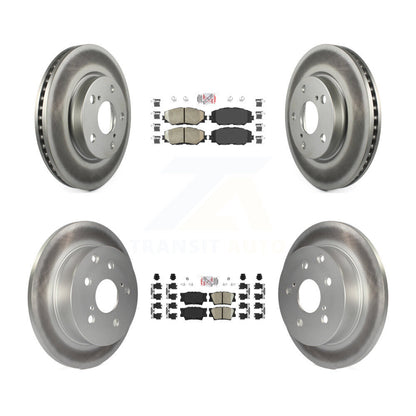 Kit de rotors de frein à disque enduits de tampons en céramique avant et arrière, pour Toyota RAV4 Lexus HS250
