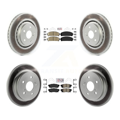 Kit de plaquettes de frein en céramique avant et arrière et Rotor de frein à disque revêtu, pour Toyota Camry Avalon TR