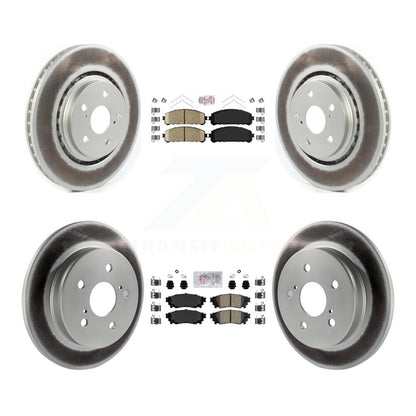 Kit de plaquettes de frein en céramique avant et arrière et Rotor de frein à disque revêtu, pour Toyota Camry Avalon TR
