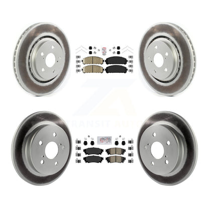 Kit de plaquettes de frein en céramique avant et arrière et Rotor de frein à disque revêtu, pour Toyota Camry Avalon TR