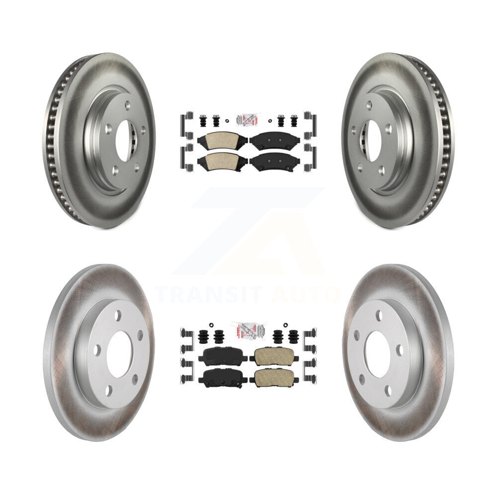 Kit de plaquettes en céramique avant et arrière et Rotor de frein revêtu, pour Buick LaCrosse Pontiac Gran