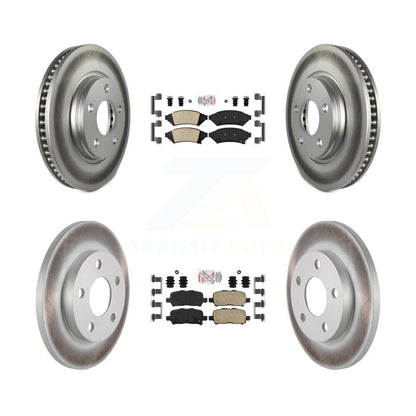 Kit de plaquettes en céramique avant et arrière et Rotor de frein revêtu, pour Buick LaCrosse Pontiac Gran