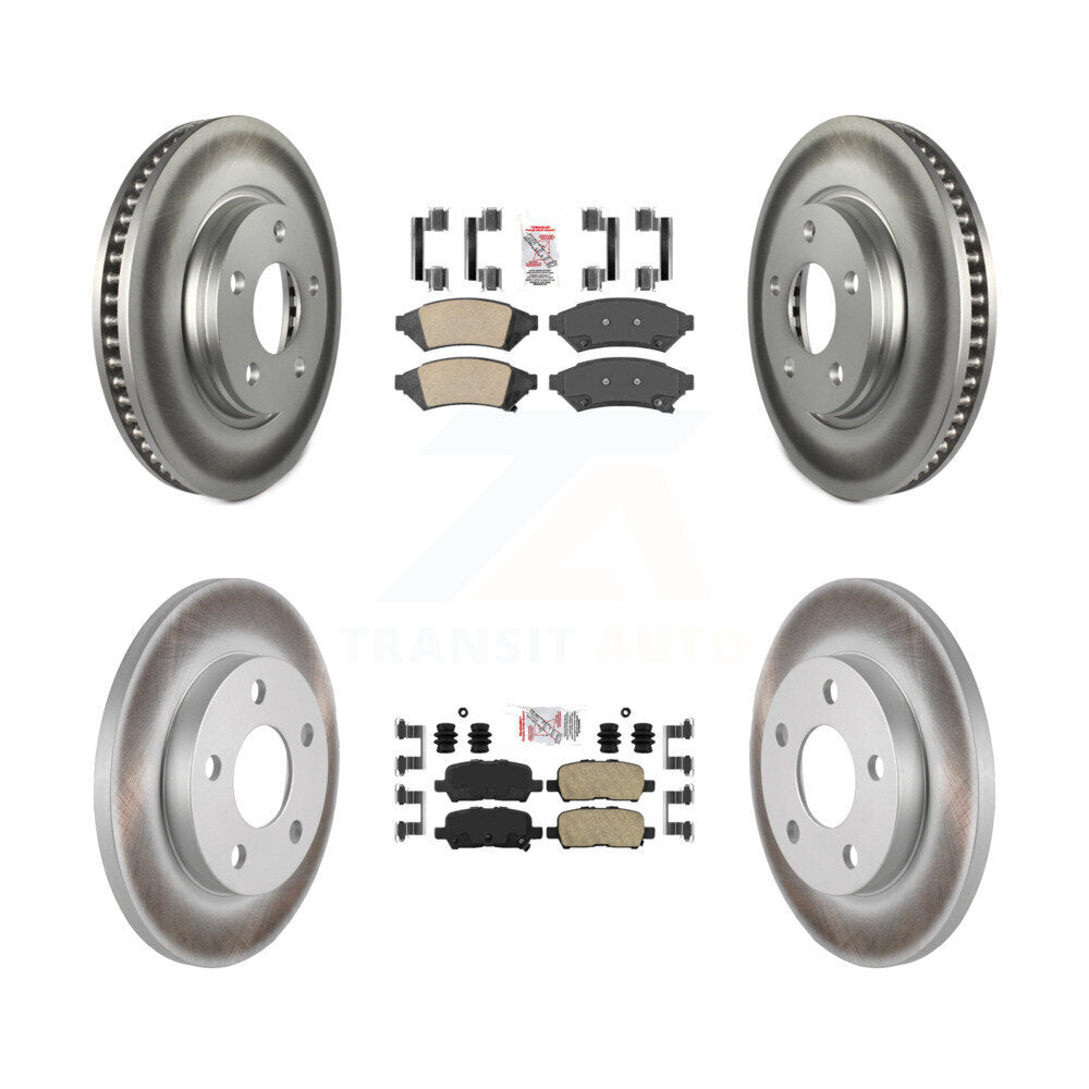 Kit de plaquettes en céramique avant et arrière et Rotor de frein revêtu, pour Buick LaCrosse Pontiac Gran