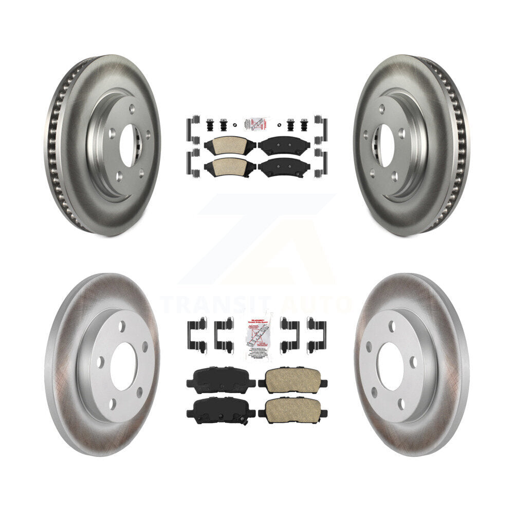 Kit de plaquettes en céramique avant et arrière et Rotor de frein revêtu, pour Buick LaCrosse Pontiac Gran