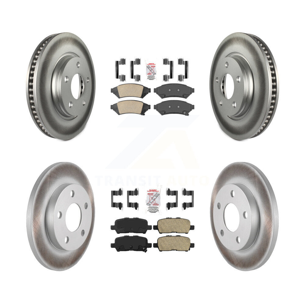 Kit de plaquettes en céramique avant et arrière et Rotor de frein revêtu, pour Buick LaCrosse Pontiac Gran