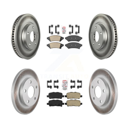 Kit de plaquettes en céramique avant et arrière et Rotor de frein revêtu, pour Buick LaCrosse Pontiac Gran