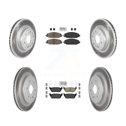 Kit de rotors de frein à disque avant et arrière semi-métalliques en céramique et revêtement pour Ram 150