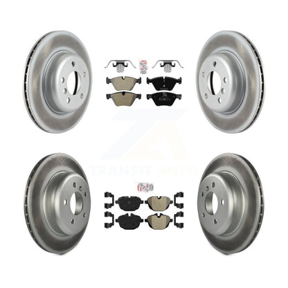 Kit de plaquettes semi-métalliques avant et arrière et rotor de frein à disque revêtu pour BMW 528i xDriv