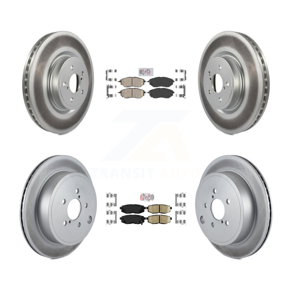 Kit de plaquettes en céramique avant et arrière et Rotor de frein à disque revêtu pour Subaru Outback Legac