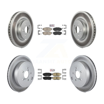 Kit de plaquettes en céramique avant et arrière et Rotor de frein à disque revêtu pour Subaru Outback Legac