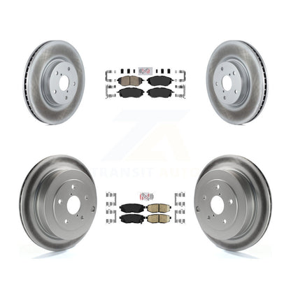 Kit de plaquettes en céramique avant et arrière et Rotors de frein à disque revêtus pour Subaru Tribeca B9