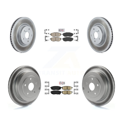 Kit de plaquettes en céramique avant et arrière et Rotors de frein à disque revêtus pour Subaru Tribeca B9