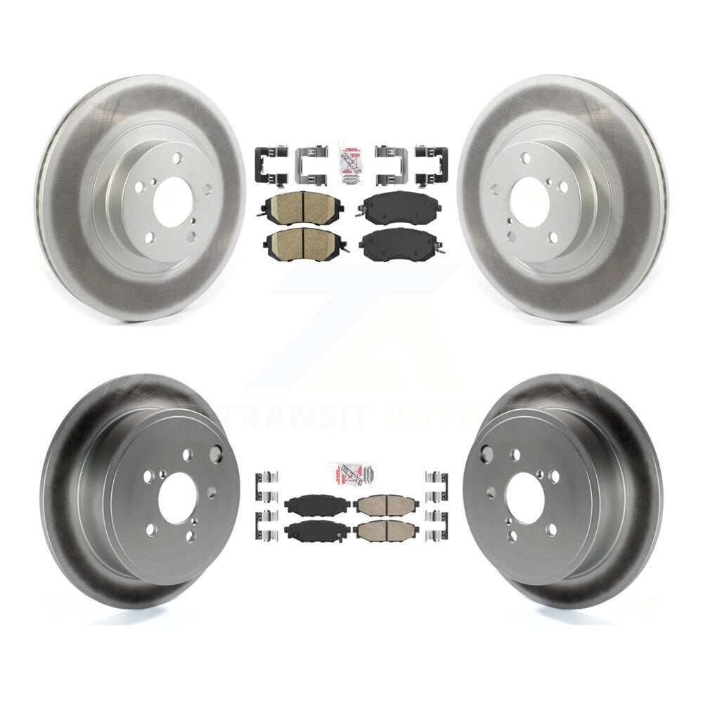 Kit de rotors de frein à revêtement en céramique avant et arrière, pour Subaru Impreza Forester Outbac