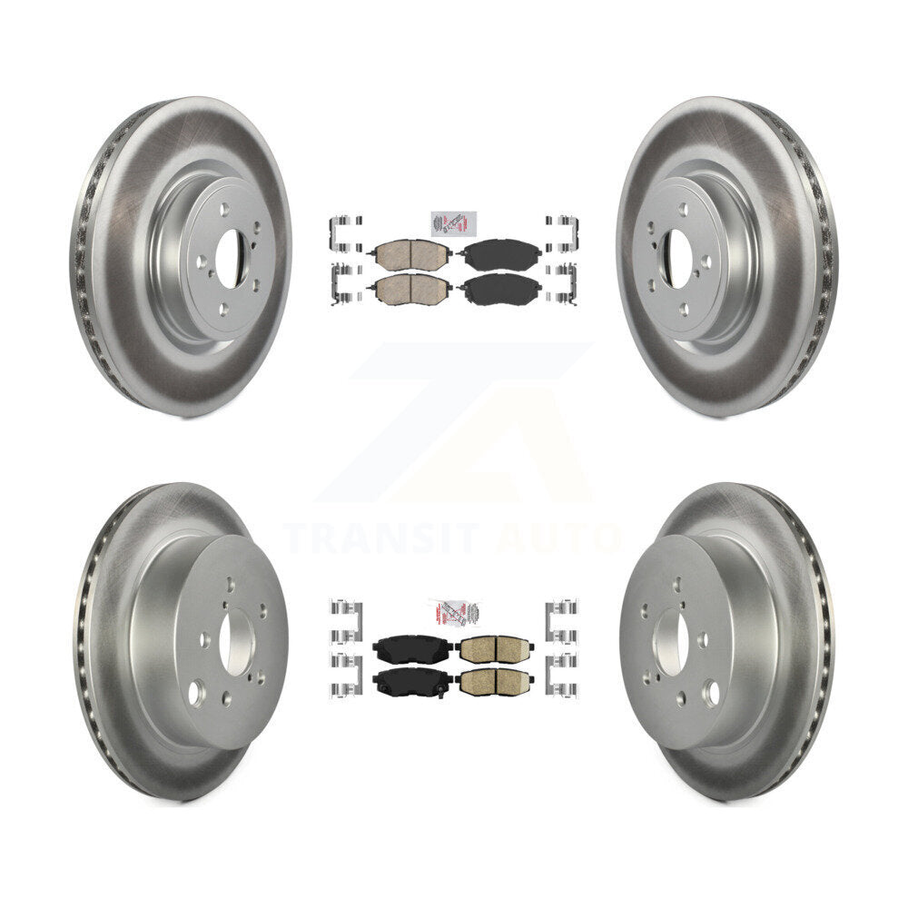 Kit de Rotor de frein enduit de plaquettes en céramique avant et arrière, pour Subaru Forester 2.0 2014 – 2018