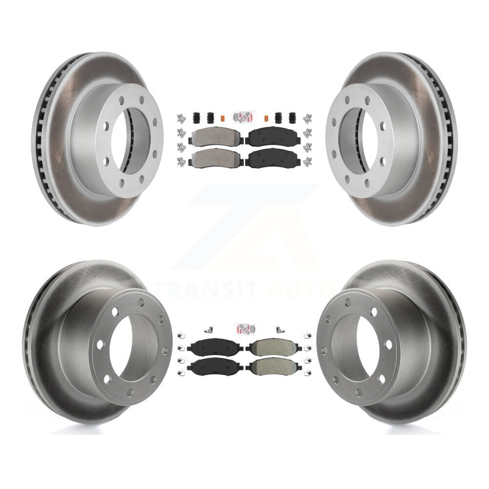 Kit de Rotor de frein à disque, revêtement de protection semi-métallique avant et arrière, pour Ford F-350 Super Dut
