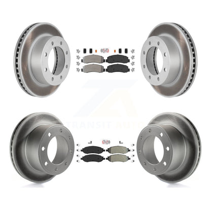 Kit de Rotor de frein à disque, revêtement de protection semi-métallique avant et arrière, pour Ford F-350 Super Dut